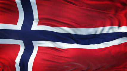 NORWAY Realistic Waving Flag Background