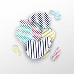 Abstract funky composition