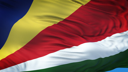 SEYCHELLES Realistic Waving Flag Background 