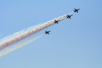 flight of fearless, brave and educated war pilots