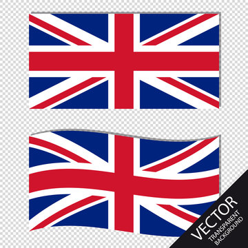 England Flaggen - Vektorgrafiken - Freigestellt auf transparentem Hintergrund