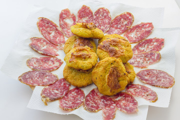 vegetable patties and sausage