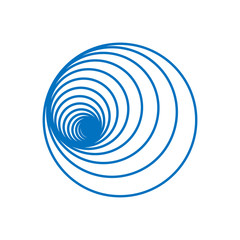 Vector of spirals circle