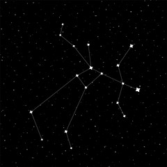 Fototapeta premium Sagittarius constellation symbol
