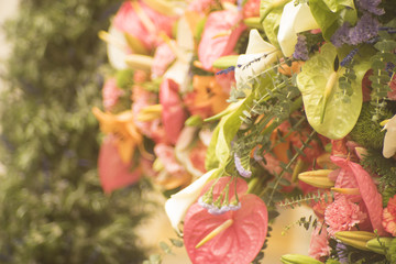 Florists wedding flower arrangement