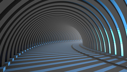 Fototapeta premium Abstrakcjonistyczny Tunelowy 3d tło
