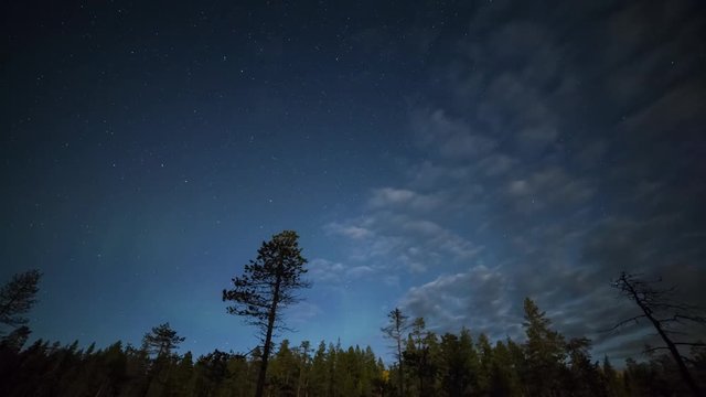 Northern lights in Lapland, Finland
