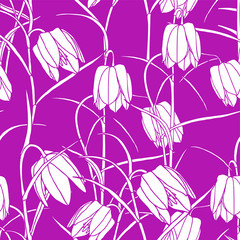 Fototapeta na wymiar Seamless pattern with floral ornament