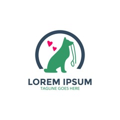 pet care logo vector illustration design
