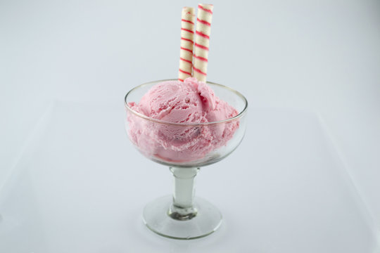ice cream, Strawberry