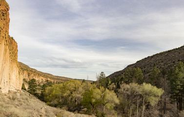 Frijoles Canyon, Bandelier National Monument, Los Alamos, New Mexico.