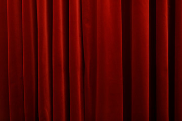 Red curtain background