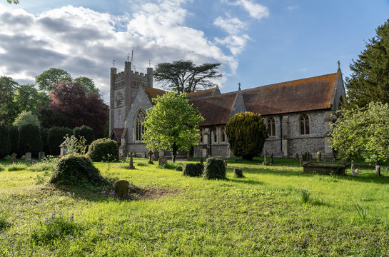 St Mary the Virgin church in village of Hambleden