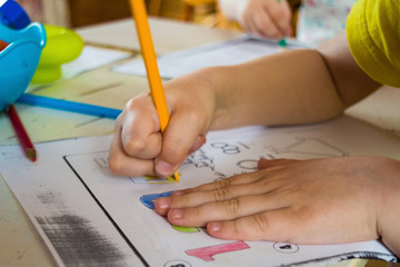 The child fulfills the educational task.