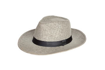 Gray hat isolated on white