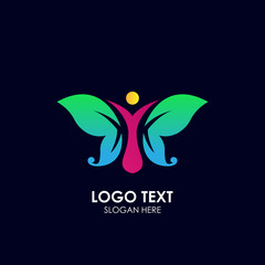 Butterfly logo vector for business corporate