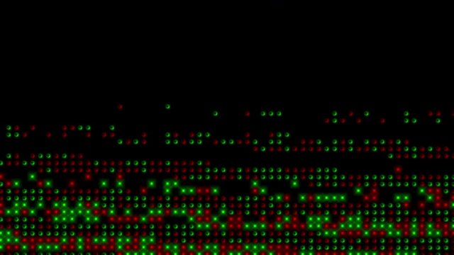 4k Abstract particles dots beads grid info background,screen moniter,led neon Scanning big data,detect electronics technology high tech information backdrop.