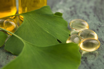 ginkgo with essential oil