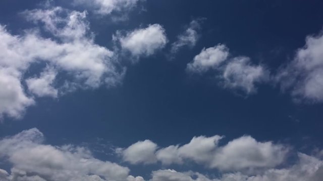 北海道の青空と雲　タイムラプス