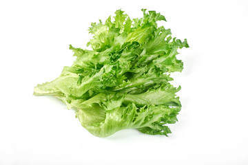 green salad on a white background