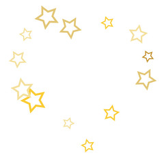 Magic gold stars confetti. Christmas and New Year falling stars background. Sparkling glitter celebration confetti decoration. Rich VIP premium design