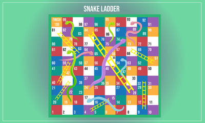 Vector illustration of Snake ladder © magemasher
