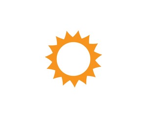 sun ilustration logo vector