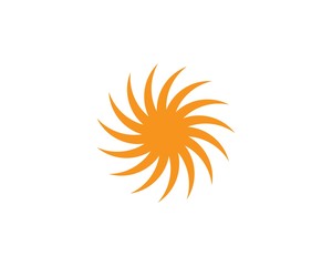 sun ilustration logo vector