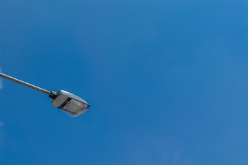 Thailand lamppost in blue sky