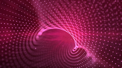 Pink color circle abstract background. Dotted texture design for your business.