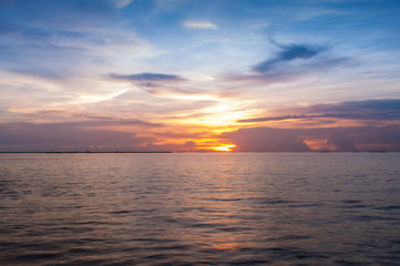 Sunset sky background.