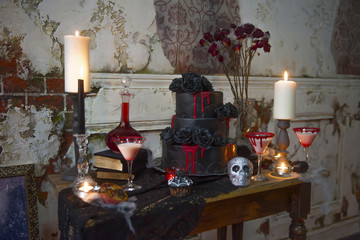 sweet table for Halloween