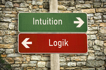 Schild 316 - Intuition