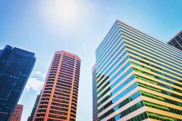 Skyscrapers on Arch Street in Philadelphia