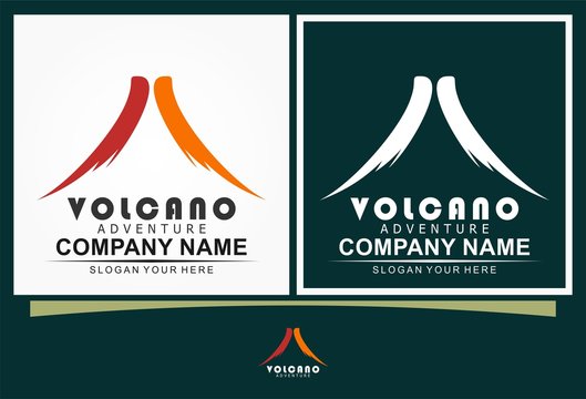 volcano icon logo