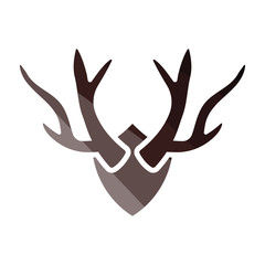 Obraz premium Deer's antlers icon