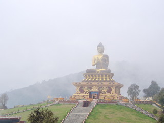 Buddha Park of Ravangla City, Sikkim State in India, 15th April, 2013