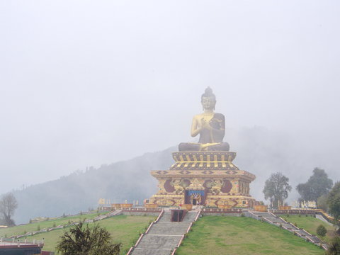 Buddha Park of Ravangla City, Sikkim State in India, 15th April, 2013