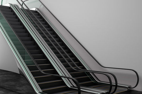 Creative silver escalator
