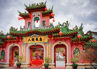 Gate to Fujian chinese Assembly Hall in Hoi An