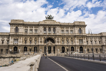 Fototapeta na wymiar The Supreme Court of Cassation in Rome, Italy