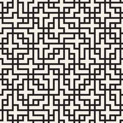 Vector seamless lines mosaic pattern. Modern stylish abstract texture. Repeating geometric tiles