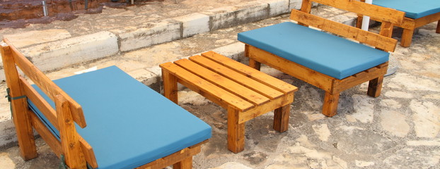 Sitzgruppe mit auflagen