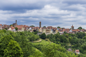 Fototapeta na wymiar Views of Rothenburg ob der Tauber, Bavaria, Germany, Europe
