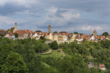 Fototapeta premium Views of Rothenburg ob der Tauber, Bavaria, Germany, Europe