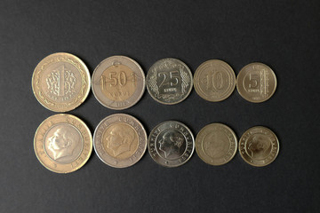 coins and paper money of republic of turkey, turkey coins and paper bonknot of the state,
