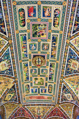 Interior of ceiling in Siena Cathedral