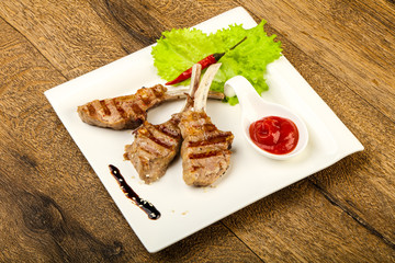 Grilled lamb