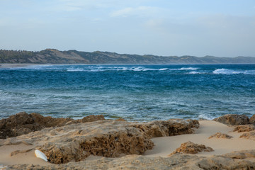Indian ocean coastline and beaches of Mozambique