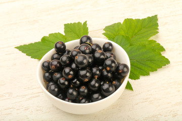Ripe black currants